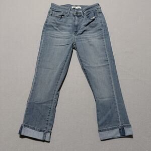 Signature Gold by Levi Strauss Mid Rise Capri Jeans Women's Blue Denim Y2K - 4